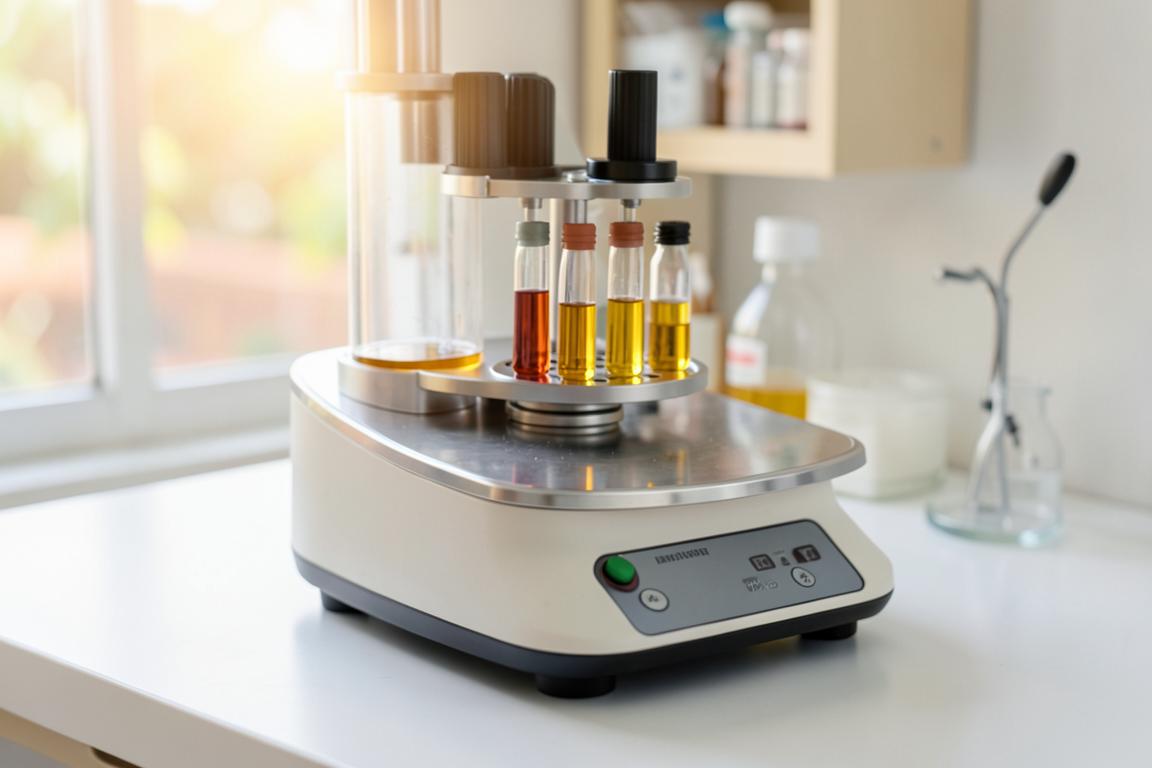Blood samples processed in a centrifuge to separate platelet-rich plasma at MSVC